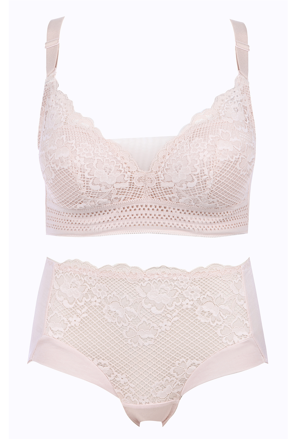 都市丽人内衣聚拢升杯A:加厚B:中厚蕾丝二排扣软钢圈3/4杯文胸LB01S1