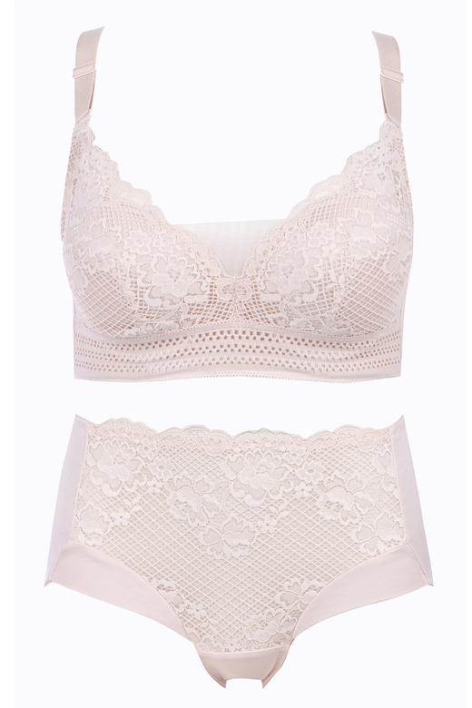 都市丽人内衣聚拢升杯A:加厚B:中厚蕾丝二排扣软钢圈3/4杯文胸LB01S1 商品图0