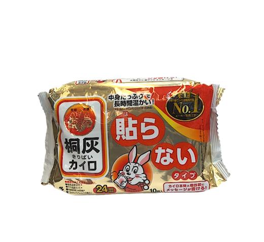 日本小林制药桐灰手握暖包-10枚（24小时发热） 商品图0