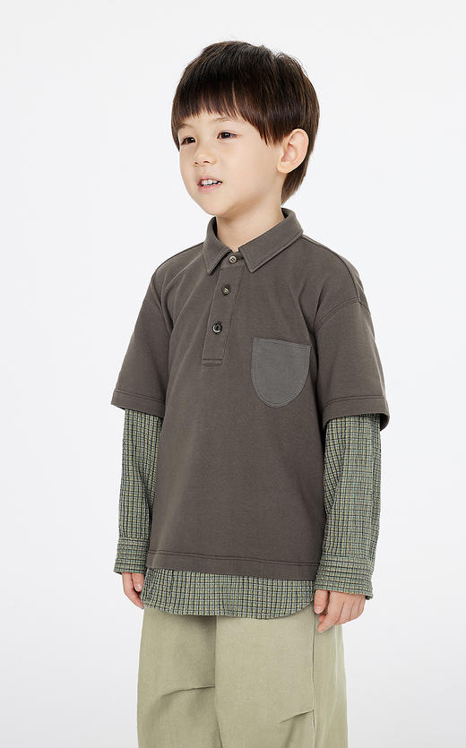 jnby   25年春款  长袖polo杉   1P1110670 商品图2