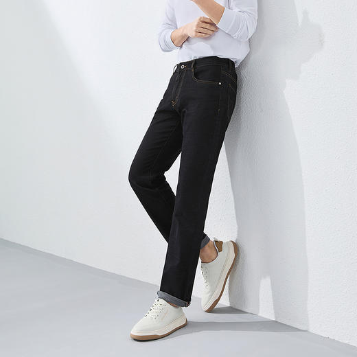 【含莱赛尔】柒牌直筒牛仔裤男春季2025新款休闲百搭耐磨水洗长裤128H72860 商品图1