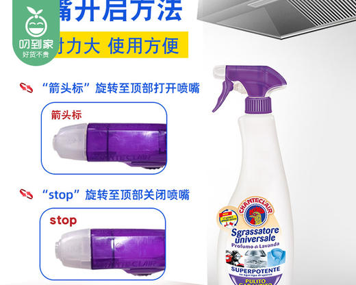 意大利大公鸡管家多能油污净（薰衣草香型）/1瓶（600ml）限用日期：30年7月 商品图2