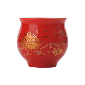 雅集茶具红牡丹品茶杯（1个装）