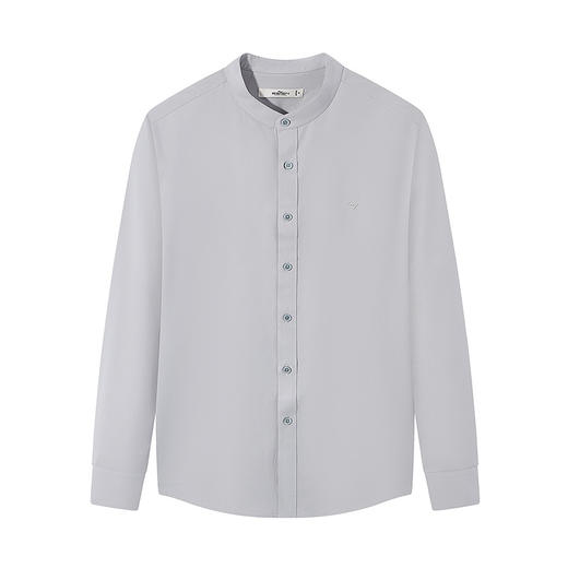 【中华立领】柒牌长袖衬衫男2025春季新款含莫代尔中国风休闲衬衣128A70480 商品图4