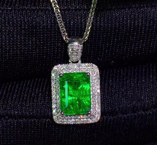 1.78ct刻面祖母绿吊坠 商品图4