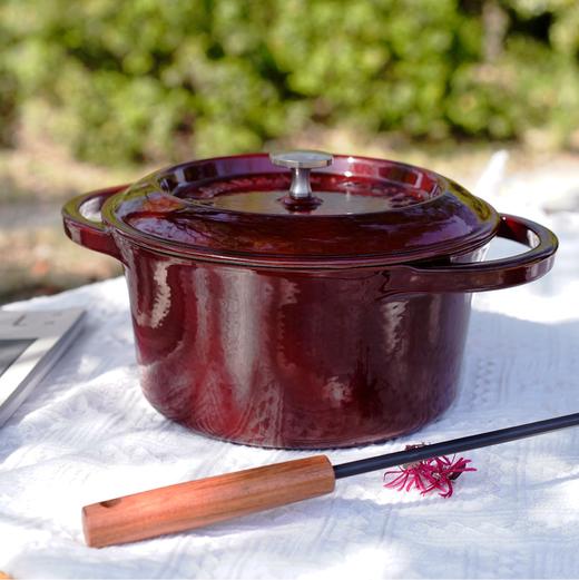 Larder&Vine铸铁珐琅锅|美食博主人手一个，煎炸焖炖香嫩入味 商品图4