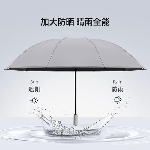 全自动10骨反向折叠晴雨伞 加宽伞面 反光条设计 抗风暴遮阳防晒两用伞 商品图4