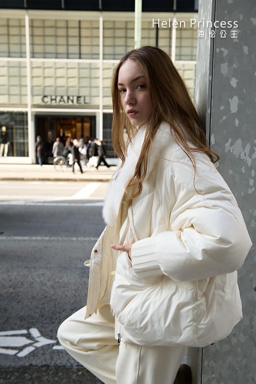 大毛领保暖羽绒服 商品图3