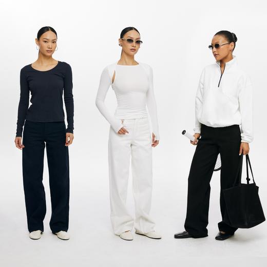 oneup斜纹直筒裤 商品图4