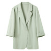 三彩2025春季新款宽松凉感小西装七分袖西服外套通勤气质M 商品缩略图4