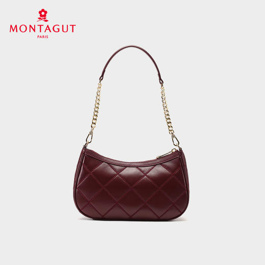 梦特娇2025新品羊皮麻将包斜挎单肩包 商品图2