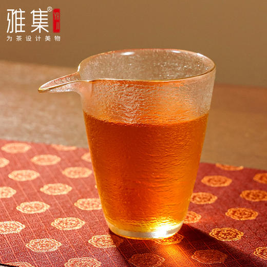 雅集组合锤纹冰点公道杯180ml套装（带双耳茶隔） 商品图3
