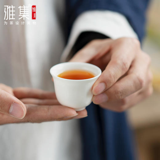 雅集茶具儒隐骨瓷品茶杯35ml（2个装） 商品图2