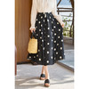 米思阳2026春季新款经典百搭波点赫本小黑裙暗提花奢华品质半身裙5552 商品缩略图1
