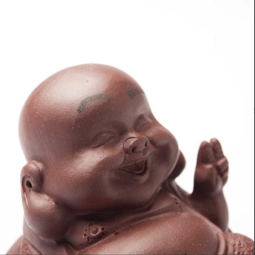 雅集笑弥勒紫砂香插茶宠 商品图3