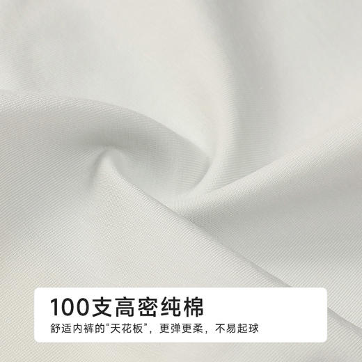 都市丽人纯棉系列100支棉舒肤棉双百系列平角裤LKH5J7 商品图6