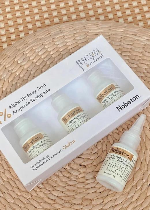 买2盒起送1%果酸35g*1支❗【美国Nobaton诺巴顿安瓶精华牙膏】好莱坞明星私房品牌牙膏，靓白、修护、清新口气✅跟烟渍、茶渍、咖啡渍、牙黄牙黑说再见！ 商品图4