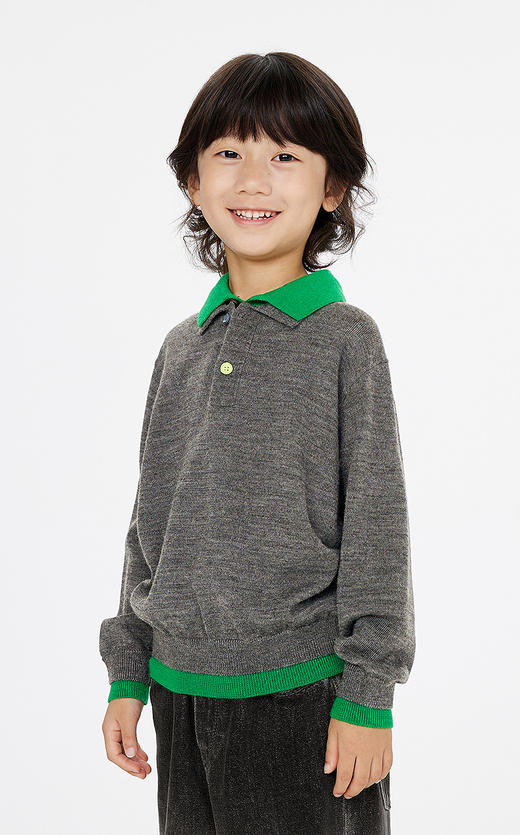 jnby   25年春款    长袖套头毛衫  1P1311310 商品图3