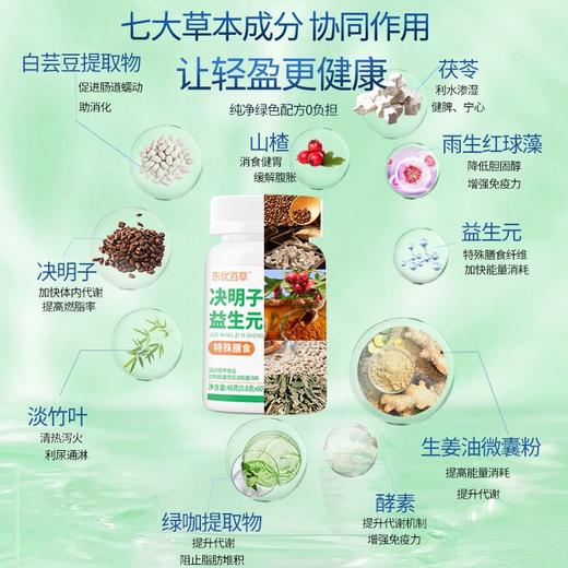 东优百草酵素决明子益生元酵素片本草食疗塑身官方正品[买2送1中] 商品图1