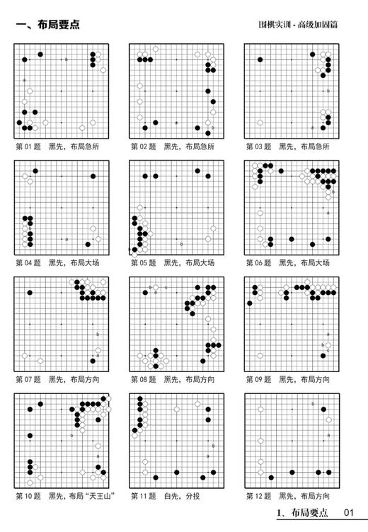 围棋实训高级加固篇（适合1级—3段）纸质围棋练习册，大16K。43页。现货 商品图2