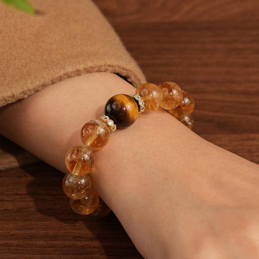 黄水晶金霸手串系列 | 搞事业人的黄搭子，浮光灵韵，金灿贵气，揽来正米米这 商品图3