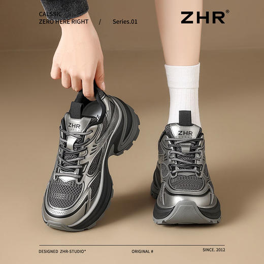 ZHR则则透气增高老爹鞋网面显瘦女鞋春季新款ins百搭休闲运动鞋女 商品图9