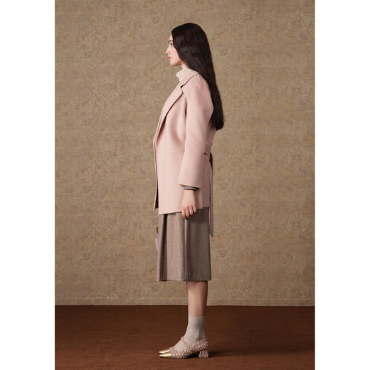 【羊绒】乔万尼羊毛羊绒大衣女秋冬收腰外套ET4B932 商品图3