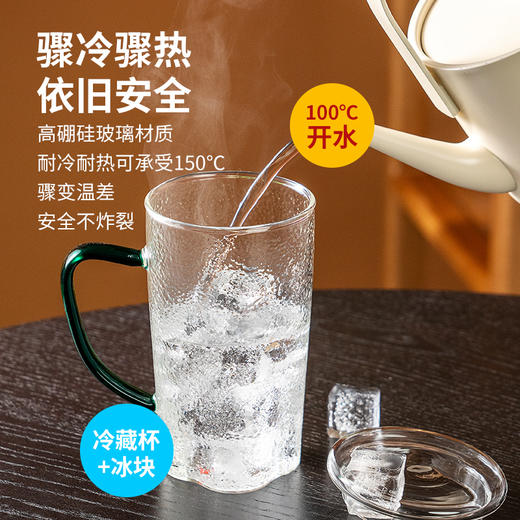 雅集玻璃杯颜觉杯500ml（苏窗/石绿把） 商品图5