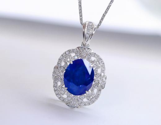 2.8ct刻面蓝宝石吊坠 商品图0