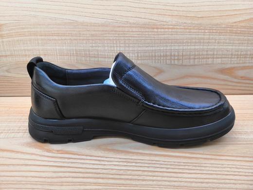 真皮牛皮商务休闲皮鞋豪行12357213厚底防滑舒适一脚蹬男鞋尺码 39.40.43 商品图3