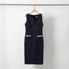 IWY/藏青色小香风外套背心裙两件套冬季新款职业装高级感职业套装 WCQ031 商品缩略图2