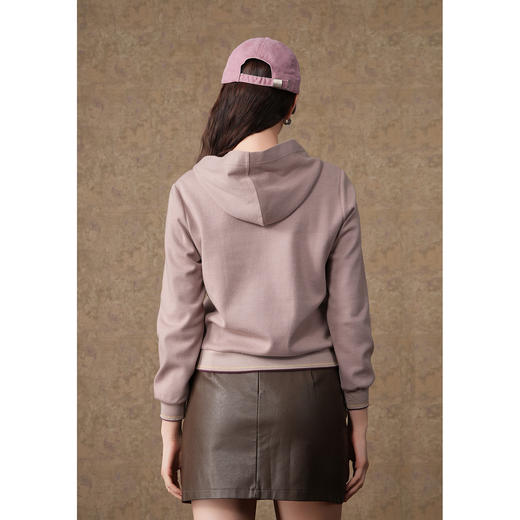 乔万尼卫衣女秋冬新款连帽设计减龄羊毛ET4C010 商品图3