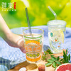 雅集玻璃杯吸管杯380ml贴花（无限续杯） 商品缩略图2