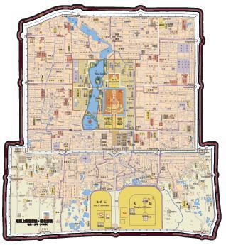 地图上的北京城系列异形鼠标垫   地图上的北京城·金中都    元大都    明北京城   清北京城 商品图2