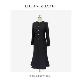 LILIAN ZHANG——“静奢风Quiet Luxury”婉约Lady鱼尾连衣裙 2401189