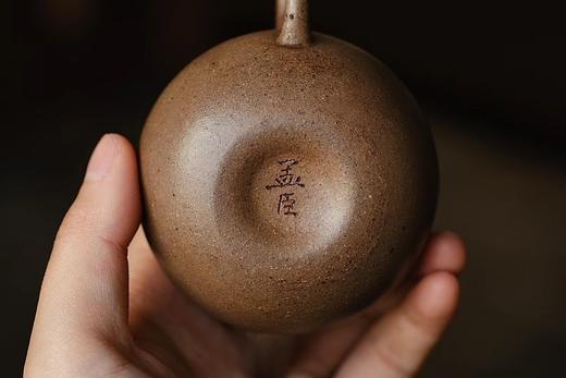 90年代桃花泥明式水平壶紫砂壶约105ml 商品图3