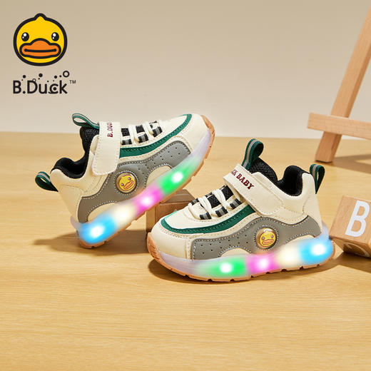 B.Duck小黄鸭童鞋春秋运动鞋18-25 BY3586930 商品图3