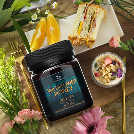 【新鲜市集】荷塔威野地花蜂蜜多花纯净蜜源新西兰原装进口纯正百花蜜喜蜜送礼 商品图3