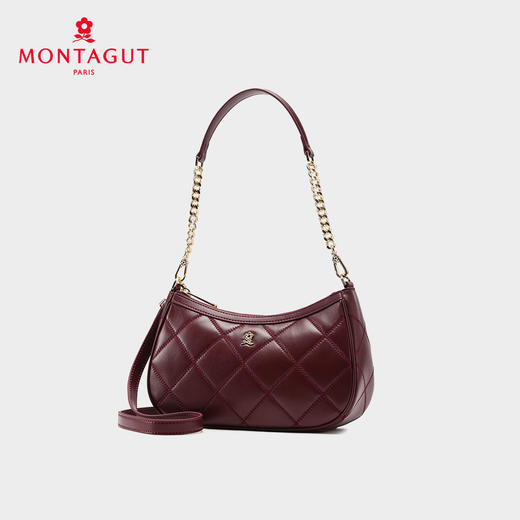 梦特娇2025新品羊皮麻将包斜挎单肩包 商品图1