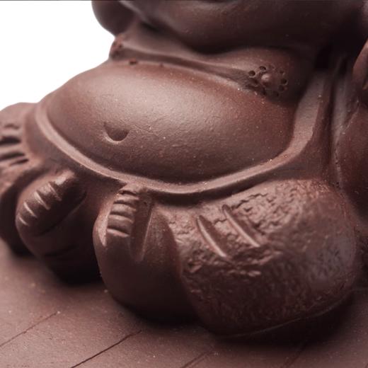 雅集笑弥勒紫砂香插茶宠 商品图2