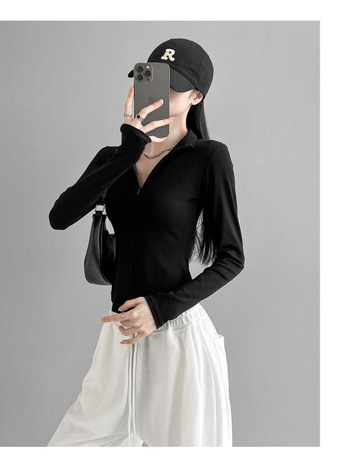 【巨显腰身❗】🔥lulu风纯欲加绒长袖打底‼️修身显瘦太绝了🥇品质🈚di！ 商品图14