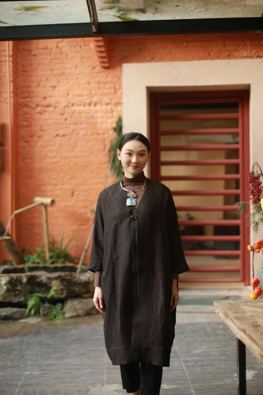 漫物记蝴蝶扣茧型外套XYS-W239 商品图0