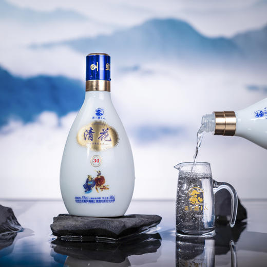 买一箱送一箱 采酒人 清花30 清香型白酒 500ml*1瓶 商品图1