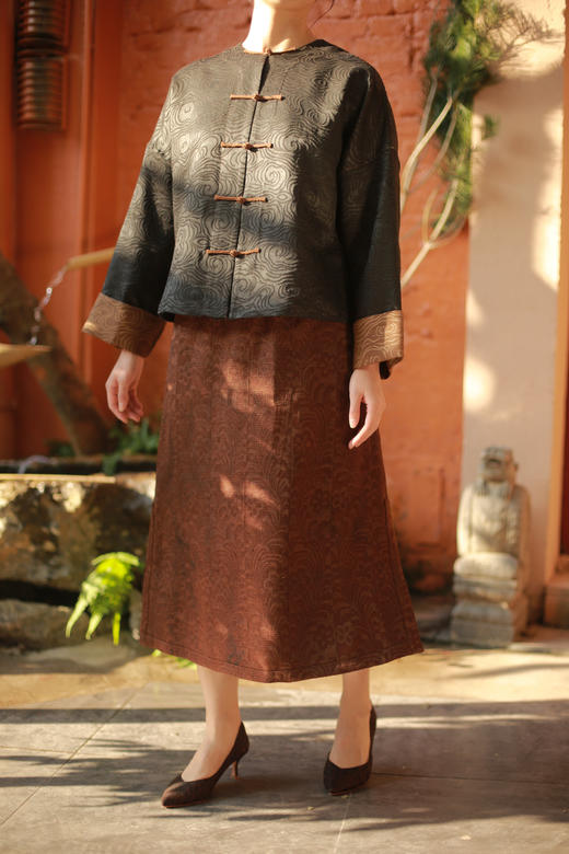 漫物记柞蚕丝双面裙XYS-W240 商品图1