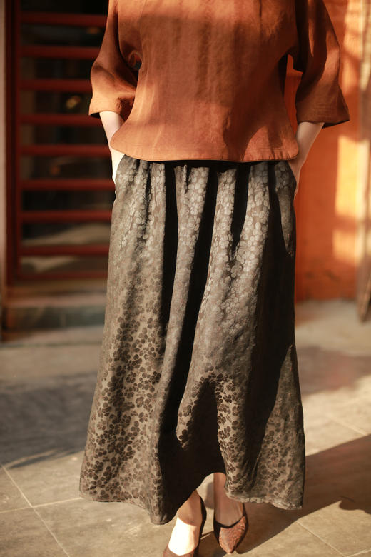 漫物记提花大摆裙XYS-w231 商品图0