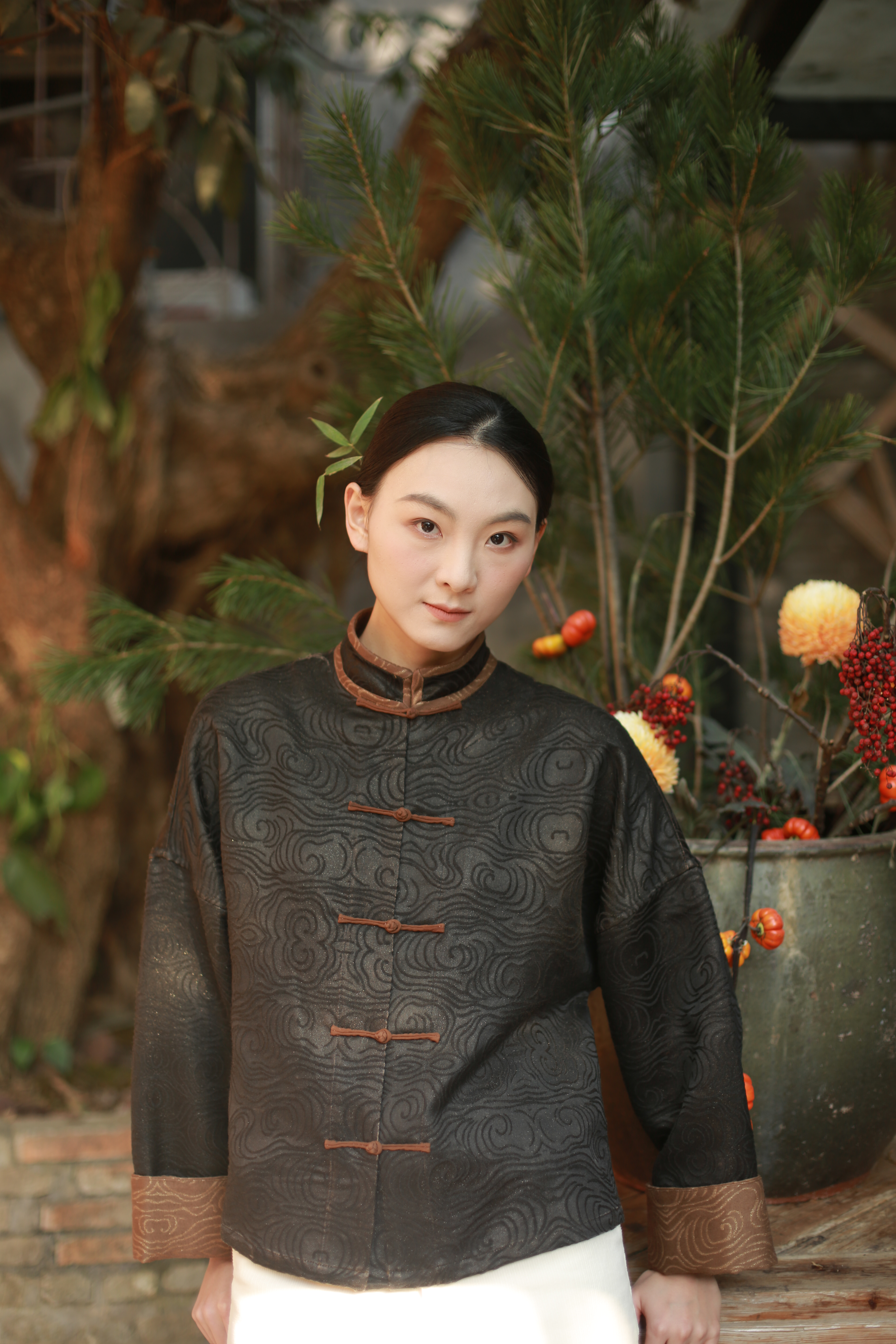 漫物记立领五盘扣立领上衣XYS-W233