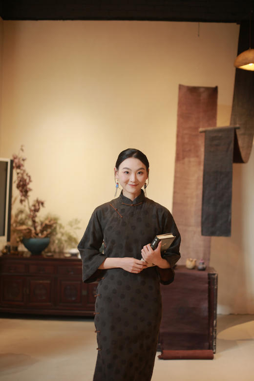 漫物记圆圈喇叭袖连肩旗袍XYS-W235 商品图6