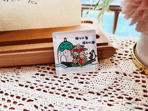 【汉语之美】“美崽在桂林”系列冰箱贴 可选“授之以鱼，授之以渔”/“人生苦短，再嗦一碗”/油茶配油果 商品图8