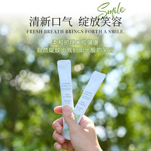 【分销】洄·白芨护龈草本漱口水｜20条/盒 清洁无口气 睡前及饭后可结合刷牙一起刷牙后漱口水 抑制口腔有害菌 商品图0