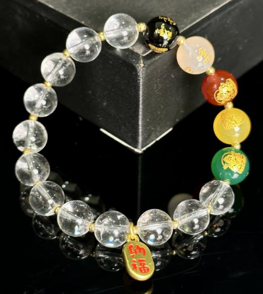 【五台山老师恭请】白水五色手串700714 商品图0